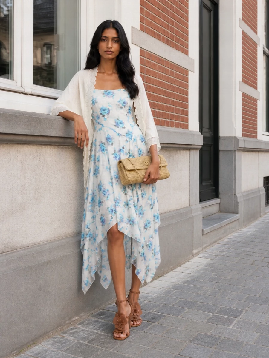 white midi dress short sleeve Puff Sleeves Backless White Wedding Guest Dress – Koutun Dress asseenon Size:L US Women's Letter 28 Best Spring Wedding The PEARSON Short Sleeve