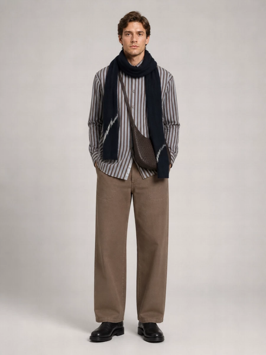 Dries Van Noten Striped Layered Shirt