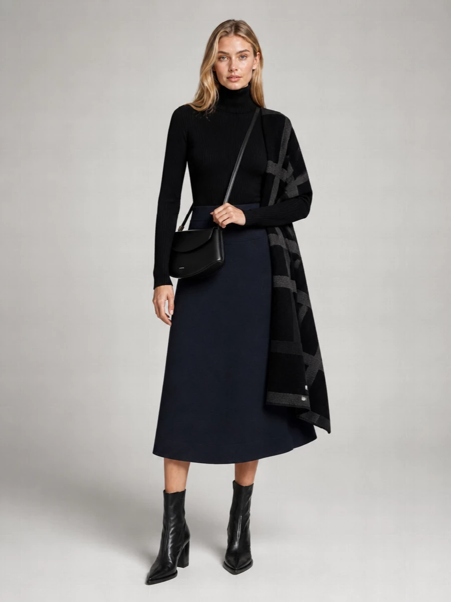 Junya Watanabe Ribbed Wool Turtleneck Jumper