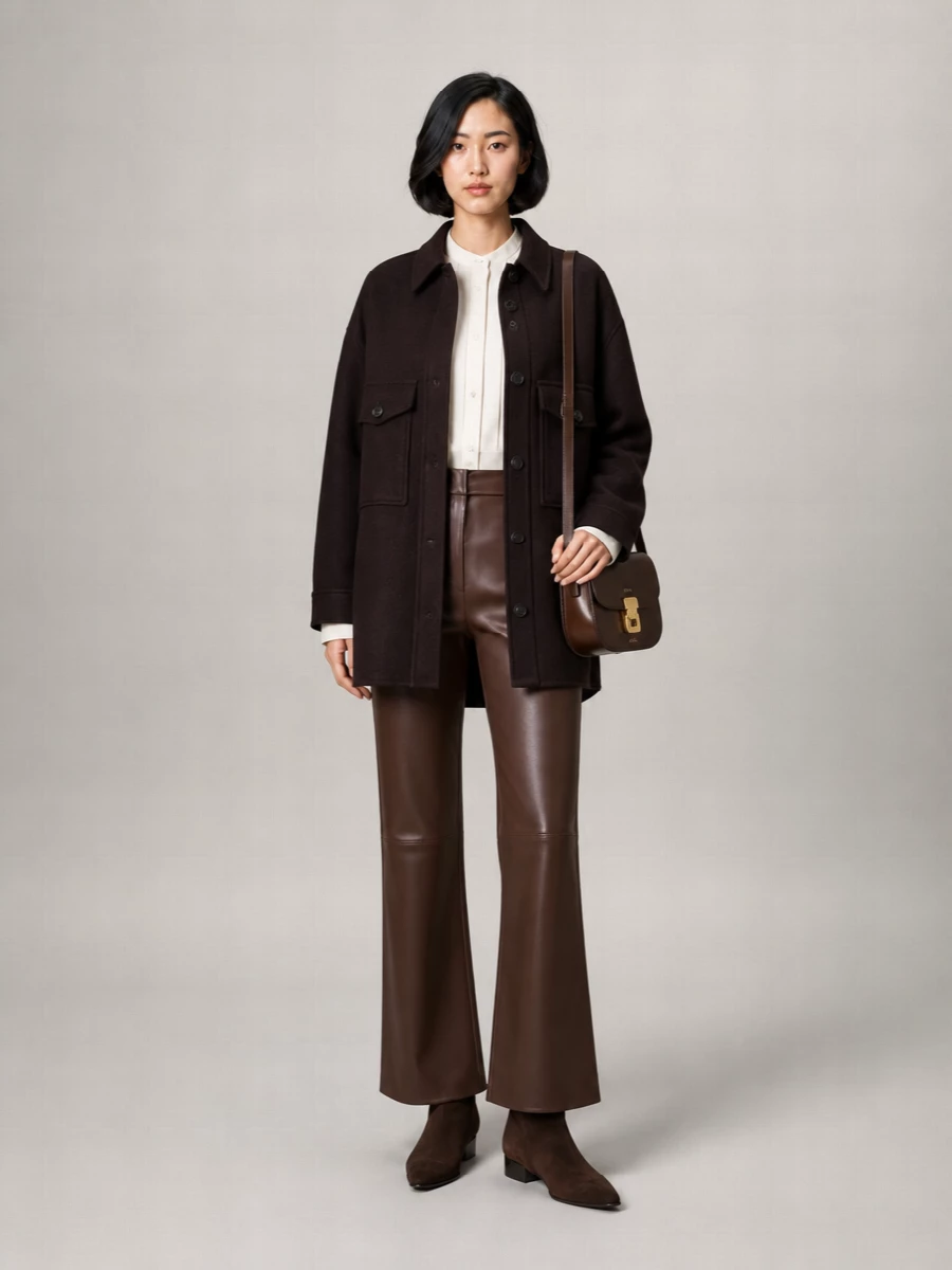 A.p.c. Grace Mini Leather Shoulder Bag